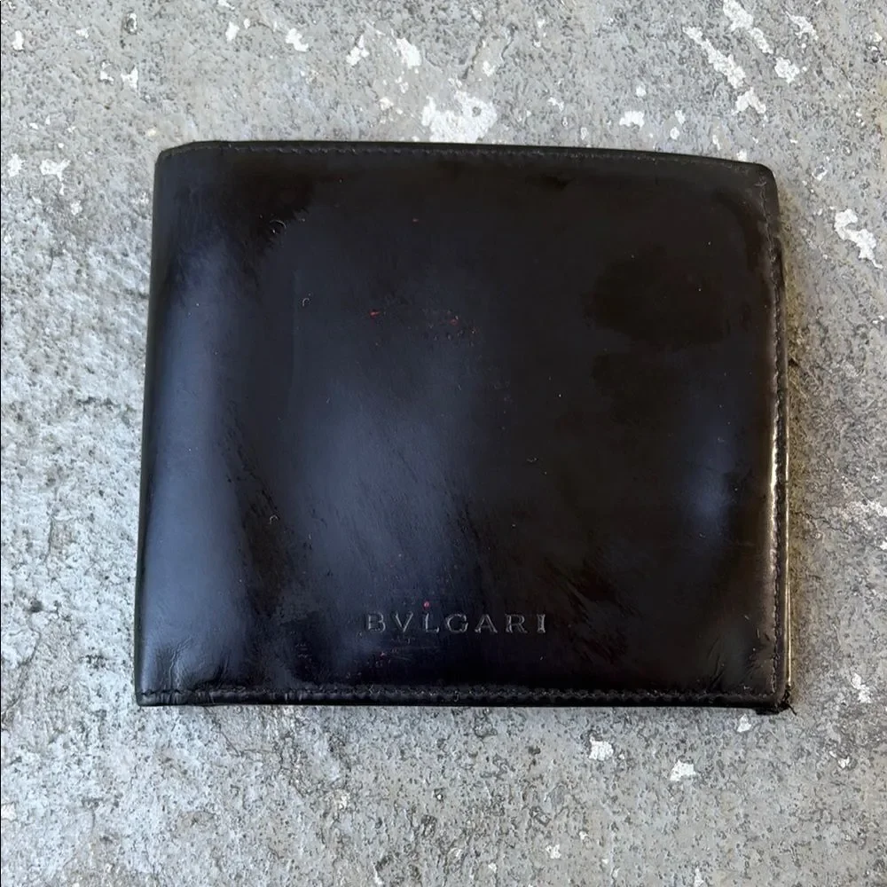 Bvlgari men’s bi fold wallet